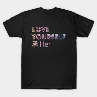 BTS (Bangtan Boys) LOVE YOURSELF 承 'Her' Text T-Shirt